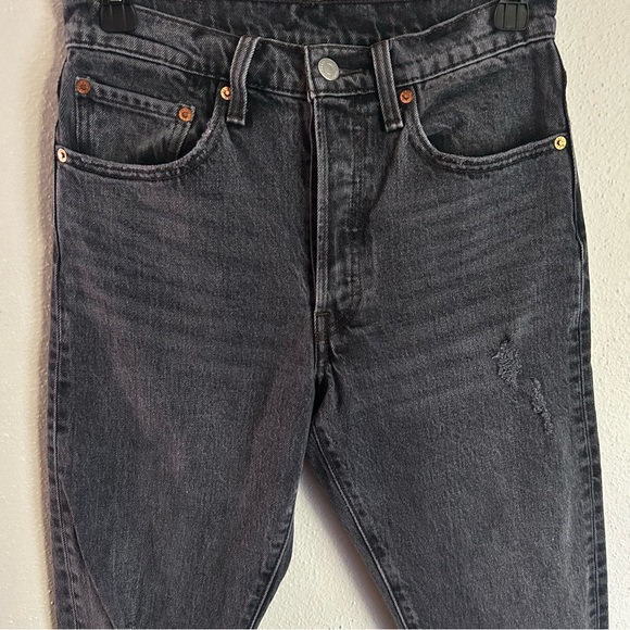 Women’s Levi’s Button Fly Black Jeans - Picture 3 of 7